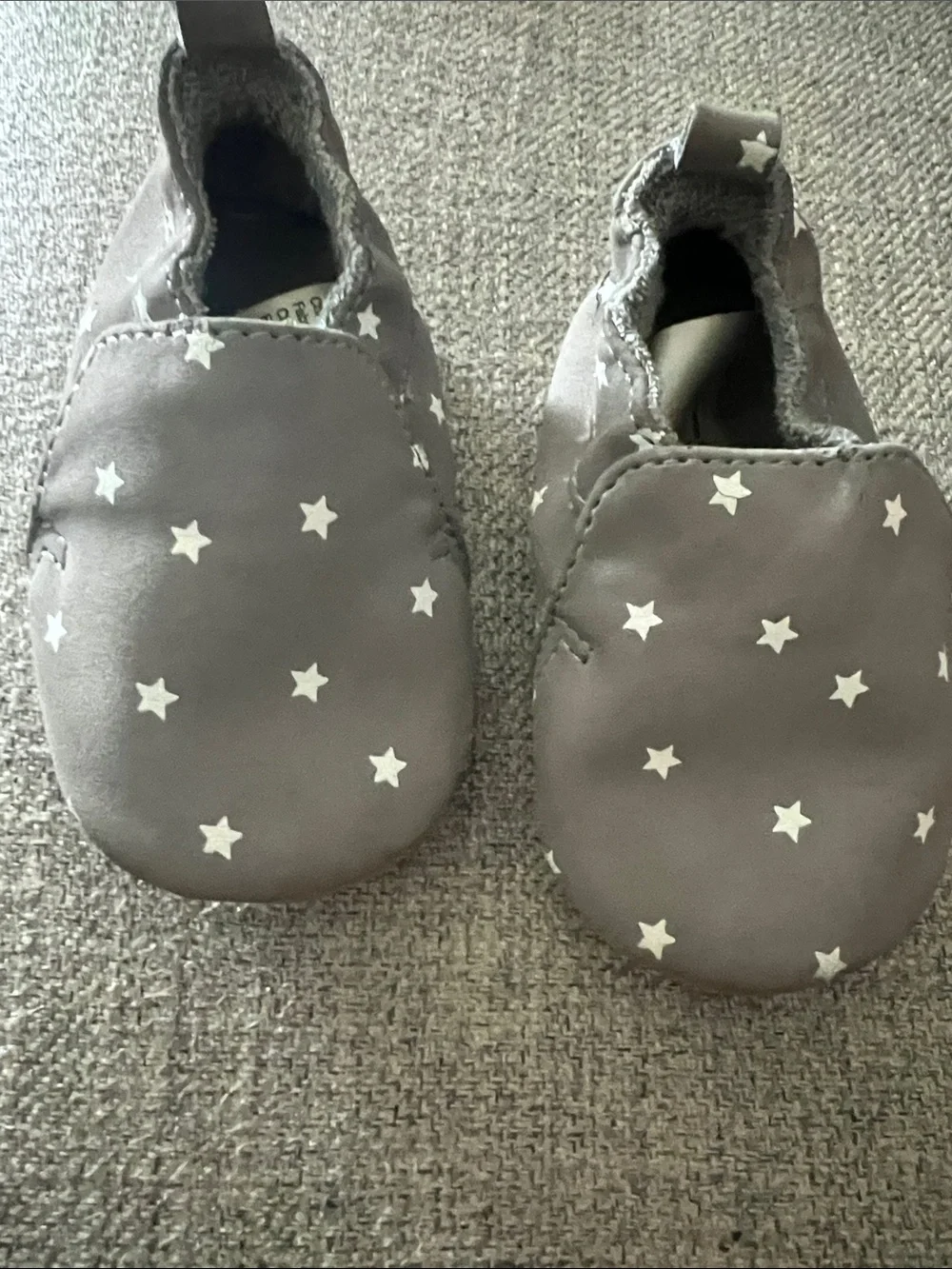 Baby Star Slip-On Soft Sole Shoes - Gray